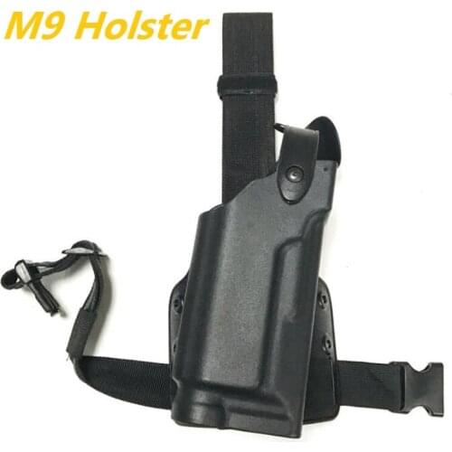 Right Hand Beretta M9 92 96 With Flashlight Leg Holster Army Gear Tactical Airsoft Pistol Gun Case Accessories For Hunting