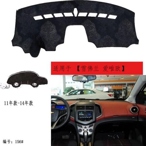 TOMMIA For Chevrolet Aveo 11-14 Dashboard Pad Cover Dash Mat Anti-Sun Velvet Instrument