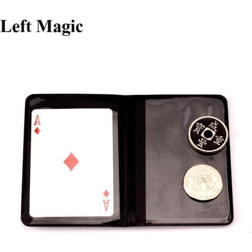 Leather Coin Magic Tricks Mental Ancient Coins Magic Coins Coin Transposition Accessories Close Up Magic Props Illusions