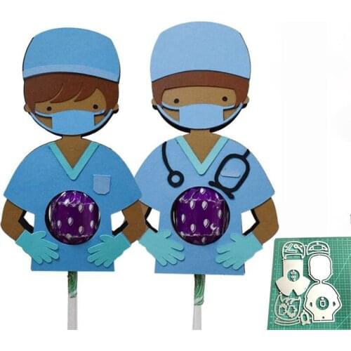Medical Stuff Lollipop Holder Metal Cutting Dies For DIY People Scrapbooking Album Embossing Paper Cards Decorative Crafts