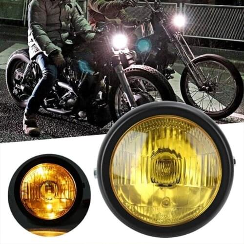 Motorcycle Accessories Retro 5" Headlight Front Lamp Phare Chopper Moto Lamp Cafe Racer Custom Bobber Chopper Headlight