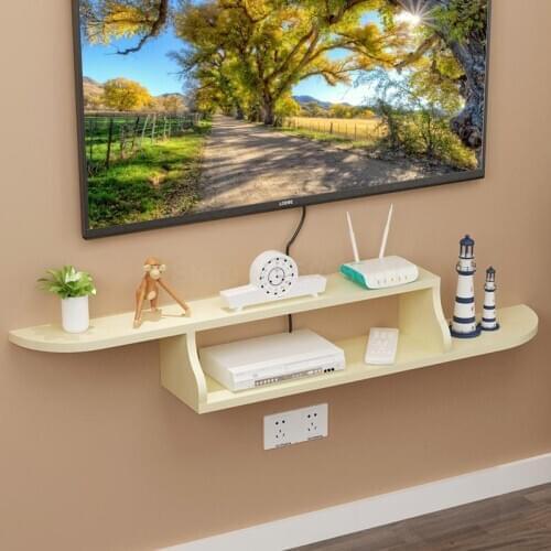 Wall shelf partition living room TV background wall decoration frame wall-mounted TV cabinet bedroom top box shelf