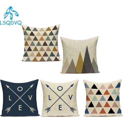 Simple Geometric Animals Elephant Deer Bear Polyester Decorative Pillows Cushion Cover for Living Room Decoration