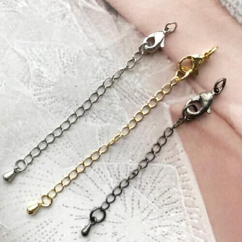 Multi kinds accessories Small lobster jump rings accessories for jewelry making mix colors with extention chain