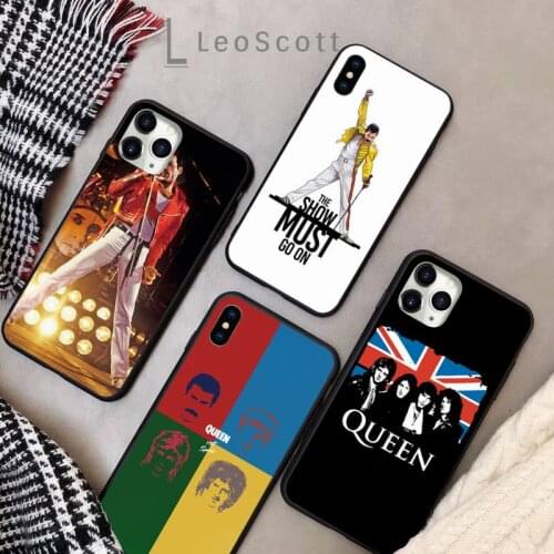Rock singer Freddie Mercury Queen Phone Cases for iPhone 11 12 pro XS MAX 8 7 6 6S Plus X 5S SE 2020 XR Soft silicone