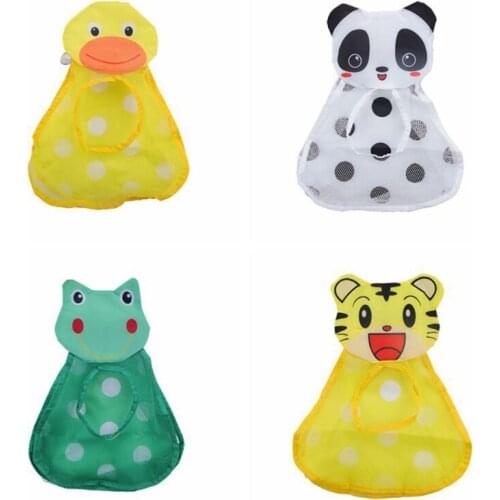Storage Net Cartoon Animal Toy Bag Baby Bathroom Wall Hanging Mesh Suction Cup Organizer for Kitchen Living Room Home