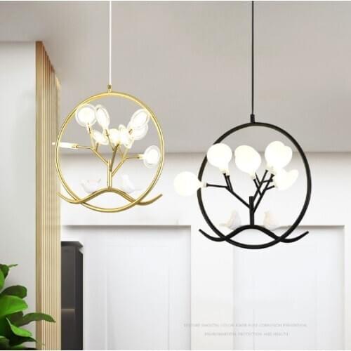 Nordic creative small chandelier industrial personality porch restaurant aisle balcony porch bedroom simple warm hanging lamps