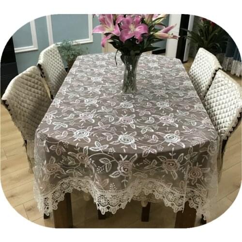 Modern And Simple Tablecloth, Round Table Cloth For Kitchen And Living Room, Household TV Dust Cover Home Decoration