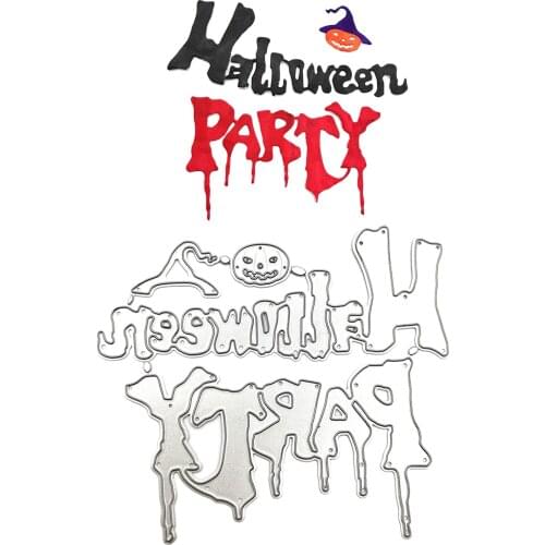 Scary Halloween Party Cutting Dies for Scrapbooking DIY Album Tool