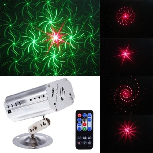 24 Pattern LED Disco Light Stage Laser Light RGB Laser Projection Light Stage Light Show For Family Party KTV DJ Dance Floor
