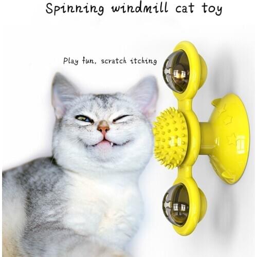 Pet Supplies Amazon New around Windmill Toy Interactive Puzzle Make Cat Scratching Rub Hair Designer