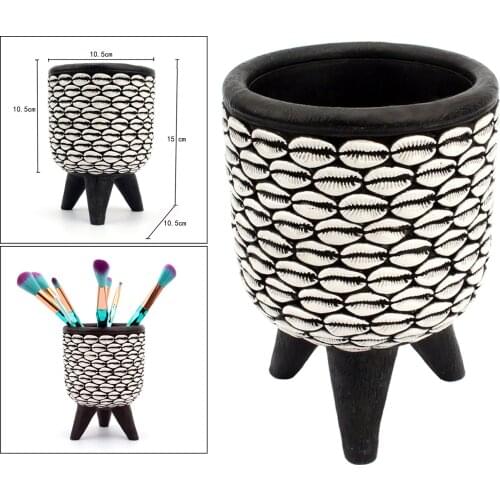 Multiuse Resin Tabletop Makeup Pen Brushes Holder Container Pencil Cup Cosmetic Lipsticks Eyelash Brushes Organizer