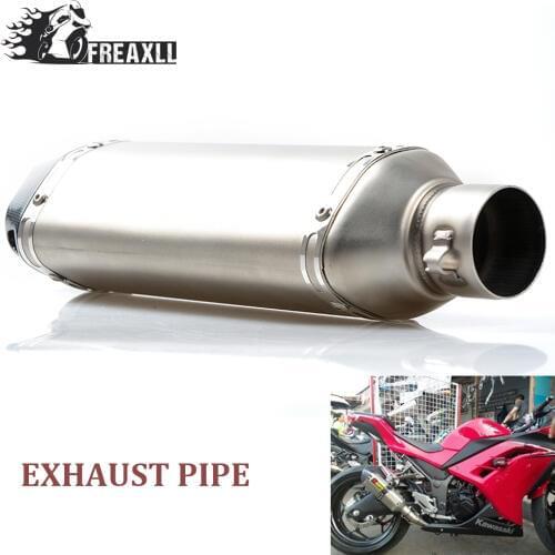 Universal muffler exhaust motorcycle pipe Exhaust Modify motorcycle Exhaust Muffler ATV dirt bike For YAMAHA MT09 07 T-MAX Honda