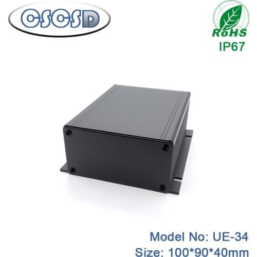 Ip68 waterproof aluminum enclosure outdoor waterproof box project case extruded project enclosure by CSCSD 100*90*40mm