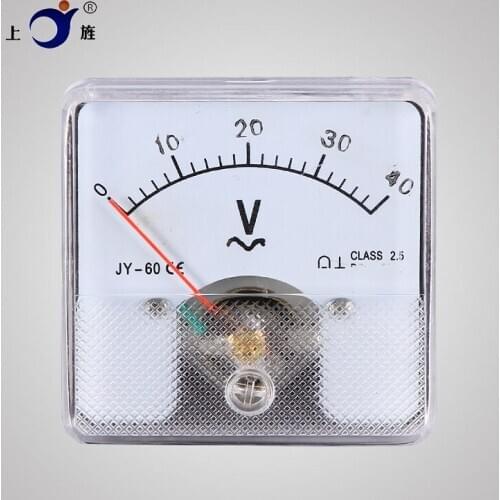 1Pcs DH-60 AC pointer pressure measuring instrument Voltmeter 1V 3V 5V 10V 20V 30V 40V 50V 75V 100V 150V 200V CZ-60 JY-60 SJ-60