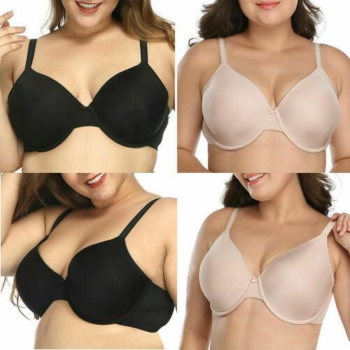 2020 Women Big Size Bras 34 36 38 40 B C D E F G H I J Cups Unpadded Sexy Bra Plus Size Underwire