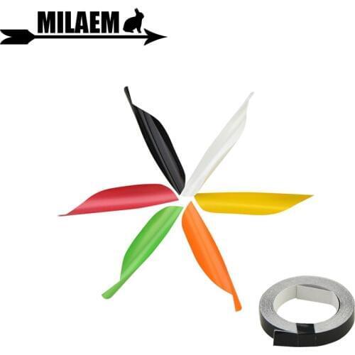 50pcs Archery Spin Wing 1.75inch Spiral Feather Right Wing DIY Carbon Arrow Aluminum Arrow Shooting Hunting Accessories