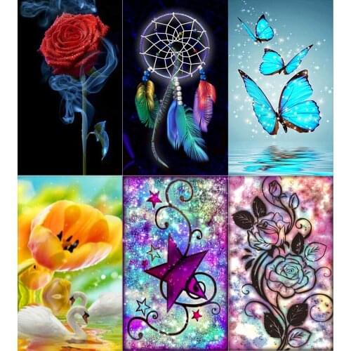 5d Diy Diamond Painting Animal Flower Imitation Cross Stitch Kit Can Be Customized Handmade Gifts Crafts Home Decoration