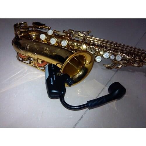 Hot Saxe Wireless Microphone Audio Professional UHF Wireless Instrument System Microphone Receiver BM-5 Transmitter V2 Saxophone