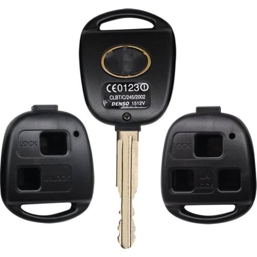 2 3 Buttons Fob Key Case Remote Car Key Shell For Toyota Corolla Land Cruiser YARIS CAMRY RAV4 For Lexus RX300 ES300