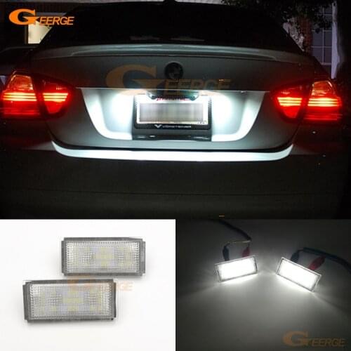 For BMW 7 Series E66 E65 2006 2007 2008 Excellent Ultra bright Smd Led License plate lamp light No OBC error car Accessories