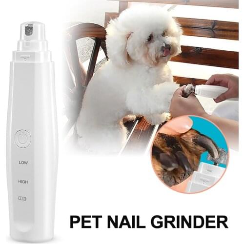 Electric Pet Nail Grinder File Trimmer Grooming Tool for Dogs Cats Trimmer Pro Grooming Tool Dogs Cats Claw Paws Clipper