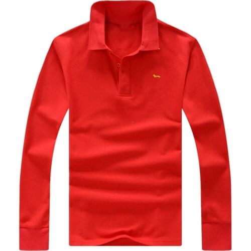 New Men Tops Tees Casual 100%Cotton Spring Autumn Long Sleeve Harmont Soft Solid Embroidery Blaine t-shirts