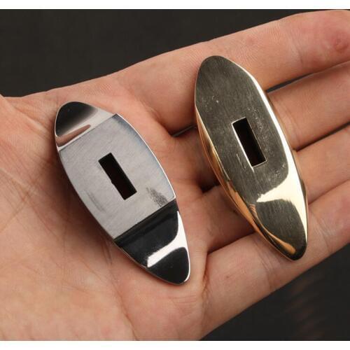 H62 Brass 304 stainless steel polishing to mirror effect knife handle Guard Custom Knife Making Handle Bolster DIY parts