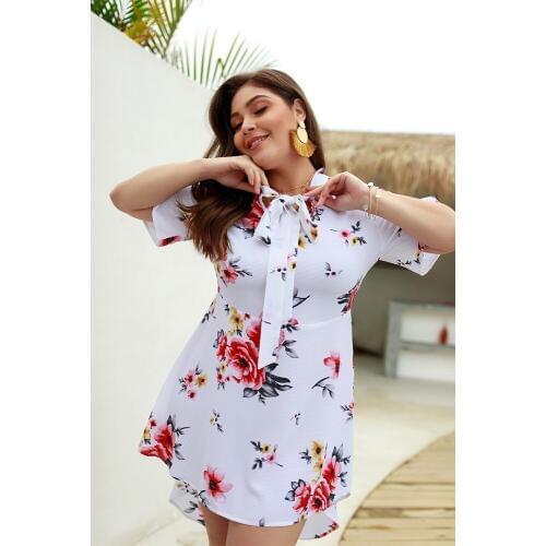 Летние платья больших размеров LEWVLIOD China At AliExpress