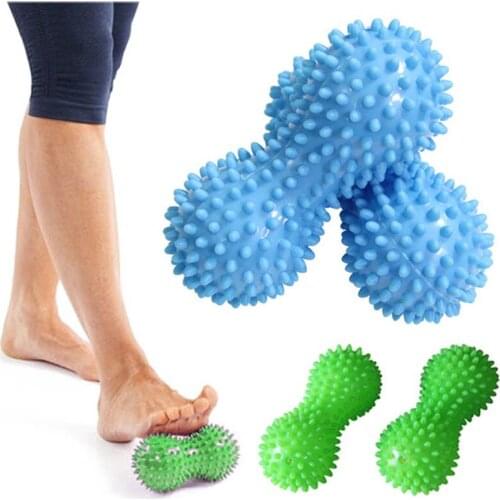 PVC Peanut Massage Ball Fascia Relax Muscle Yoga Exercise Fitness Hedgehog Lift Golfer Toe Massager Trigger Foot Pain Point