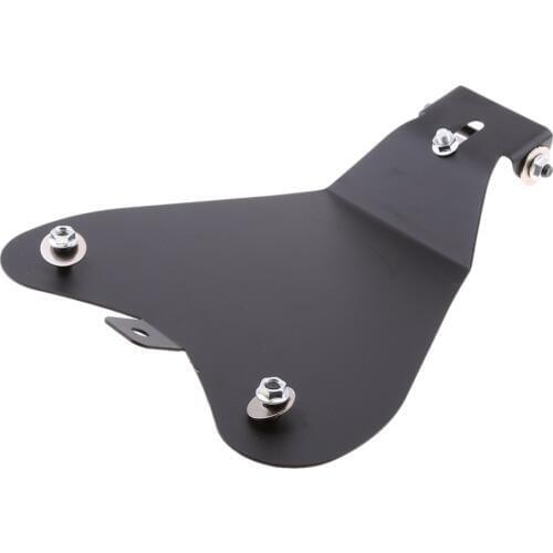 Motorcycle Metal Solo Seat Base Baseplate Spring Bracket for Harley Chopper Bobber - Black