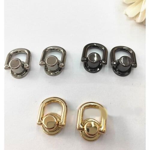 1Pcs Metal With Ring Studs Rivets Nail Screwback Spikes Leather Craft Phone Case Decor Accessories Bag Buckle Metal Ring