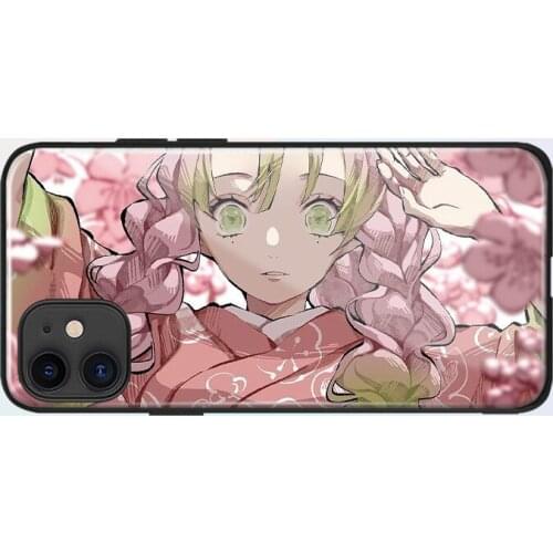 Mitsuri Kanroji anime soft silicone tempered glass For iPhone SE 6 6s 7 8 Plus X XR XS 11 Pro Max phone case cover shell