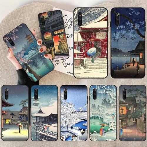 PENGHUWAN Ukiyo-e Tokyo Japanese Art Soft Silicone Phone Case Cover for Redmi Note 8 8A 7 6 6A 5 5A 4 4X 4A Go Pro Plus Prime