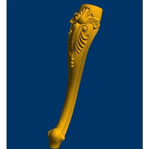 New 3D model STL long dining-table legs relief STL format CNC Furniture Leg 102