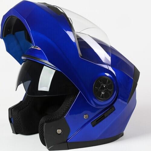 2020 New Arrival Flip Up Double Lens Motorcycle Helmet Modular Motocross Full Face Helmets Casco Moto Capacete Casque