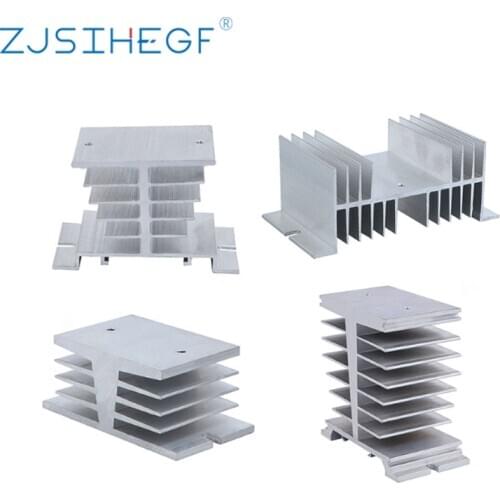 Heat Sink Dissipation Radiator Rail Mount Suitable For Single Phase Solid State Relay 10A 25A 40A 60A 80A 100A 120A 200A