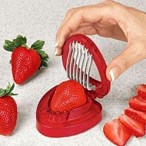 Strawberry Slicer Chopper Kitchen Cooking Gadgets Supplies Fruit Carving Tools Salad Cutte