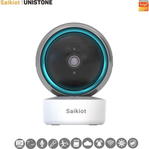 Saikiot Tuya Smart Camera 1080P 2MP WIFI Indoor Auto Tracking Two Way Audio Camera for Smart Home Security