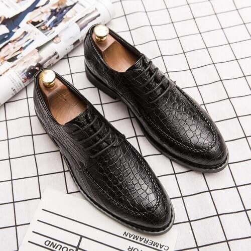 2019 new spring leather shoes men derby shoes formal oxford shoes patent leather shoes men dress shoes leather business