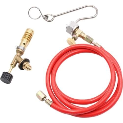 For Mapp Gas Turbo Torch Plumbing Turbo Torch with Hose for Solder Propane Welding Kit
