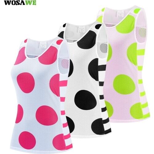 WOSAWE Women Cycling Sleeveless Breathable Jersey Yoga Fitness Tank Tops Running Sport Shirt Maillot Bicycle Downhill Shirt