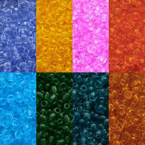 150-1000Pcs/lot 2 3 4mm Japanese Miyuki Round Beads Oiling Transparent Series 15g Glass Beads Ornament DIY Sewing Accessories