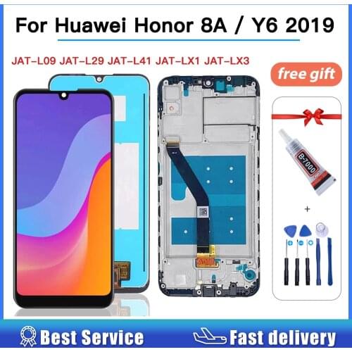 6.09'' LCD For Huawei Honor 8A Prime Honor 8A Pro Display Touch Screen LCD JAT-L41 LX1 L29 Digitizer Assembly For Y6 Prime 2019