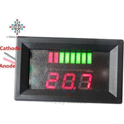 1Pcs 6V Lead-acid Battery Charge Level Indicator Voltmeter Stable Red Color 48*29*21 mm In Stock