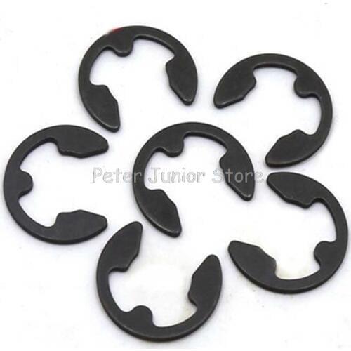 100Pcs M1.5 M2 M2.5 M3 M4 M5 M6 M8 DIN6799 GB896 Circlip Sack Retainer E E-Clip Washer Buckle-shaped Split Washers GMN
