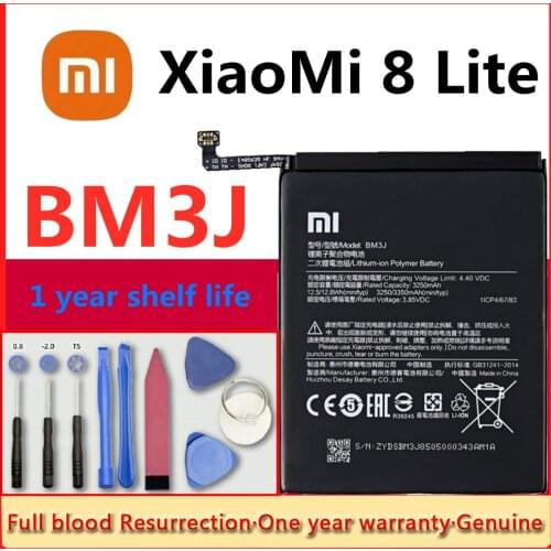 100% Xiaomi Original Phone Battery for Xiaomi 9 MI9 Mi Mix 3 Mix3 Mi 8 Mi8 M8 Mix 2 Mix 2S 8 Lite MI8 Lite Replacement Batteries