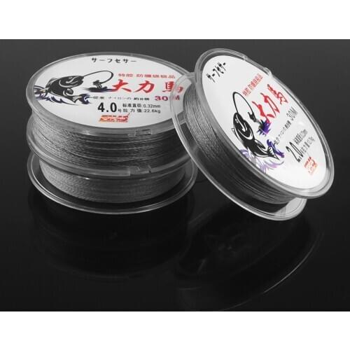 30M PE 10LB-80LB 4 strands Multifilament Fishing Line Super Strong Braided Fishing Line