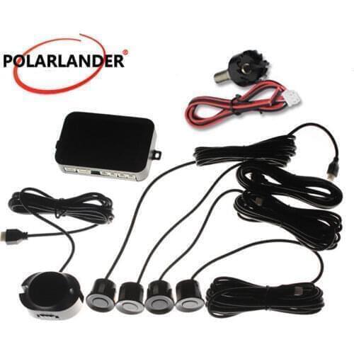 44 colors to choose 4 Sensors Buzzer Car Parking Sensor Kit Reverse Backup Radar Sound Alert Indicator 12V