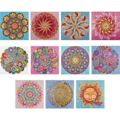 Special Shaped Crystal Diamond Painting Mandala Full Drill Abstract Diamond Painting Home Decoration Gift Diamond Painting 30x30